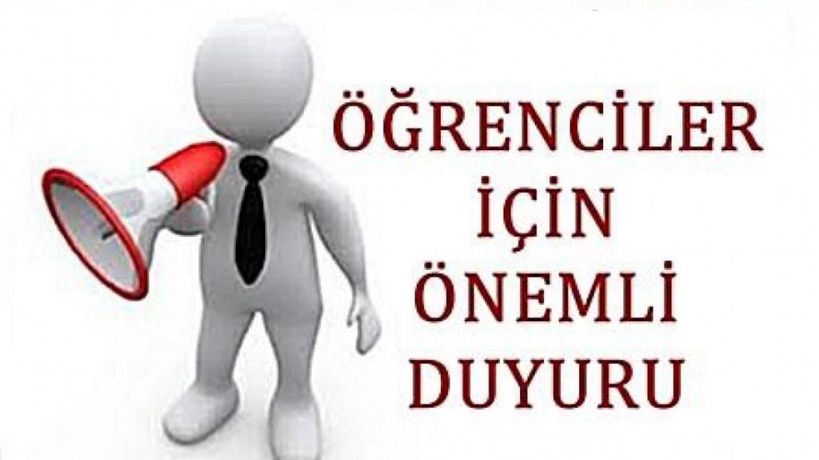 2025-2026 EĞİTİM ÖĞRETİM YILI EYLÜL DÖNEMİ SORUMLULUK SINAV TAKVİMİ